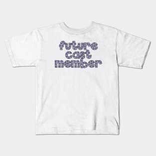 Future Cast Member Purple Glitter Kids T-Shirt